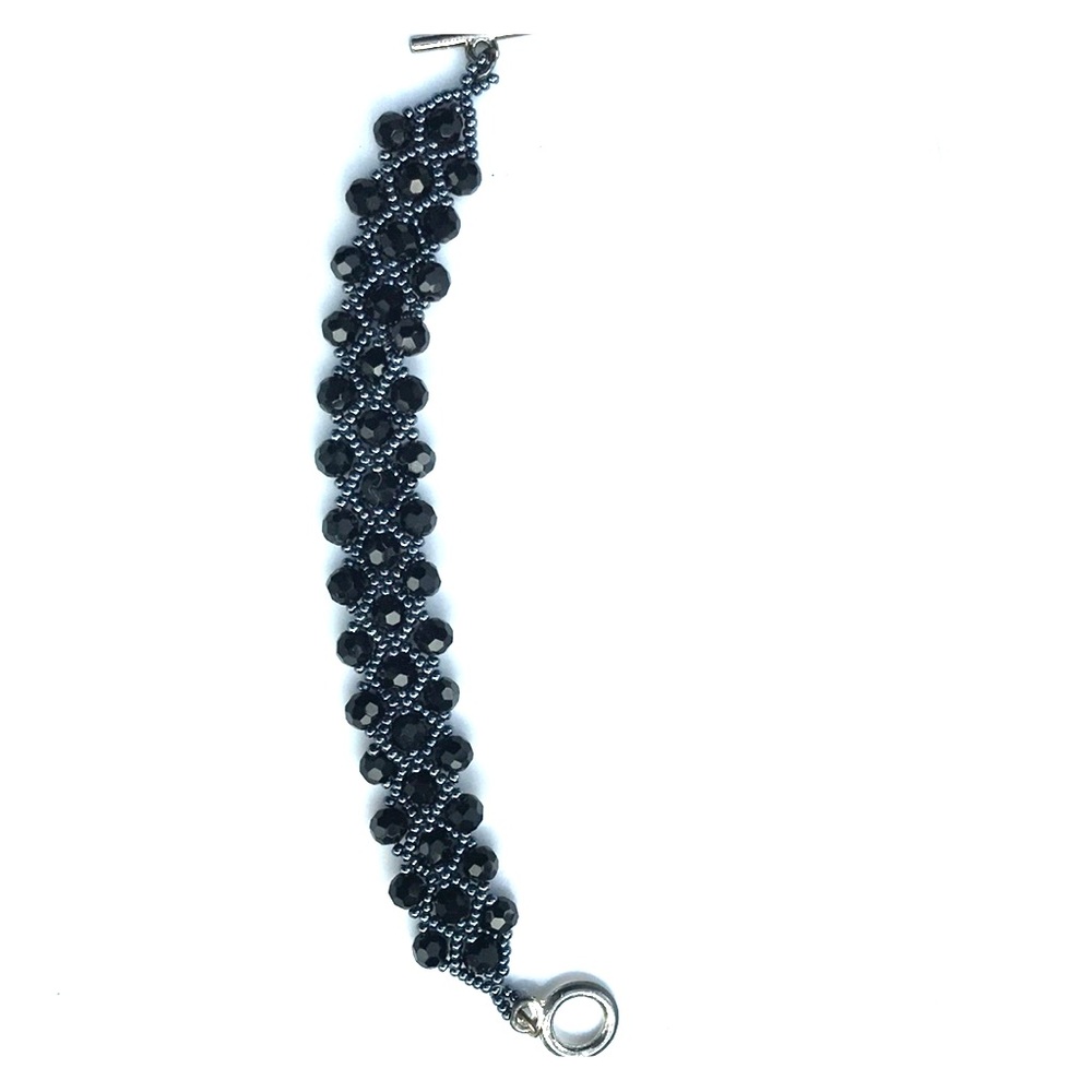 Black beaded bracelet